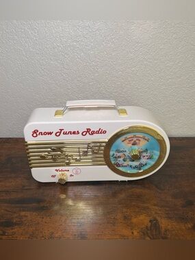 MR. CHRISTMAS Snow Tunes Radio Christmas Decor READ DESC